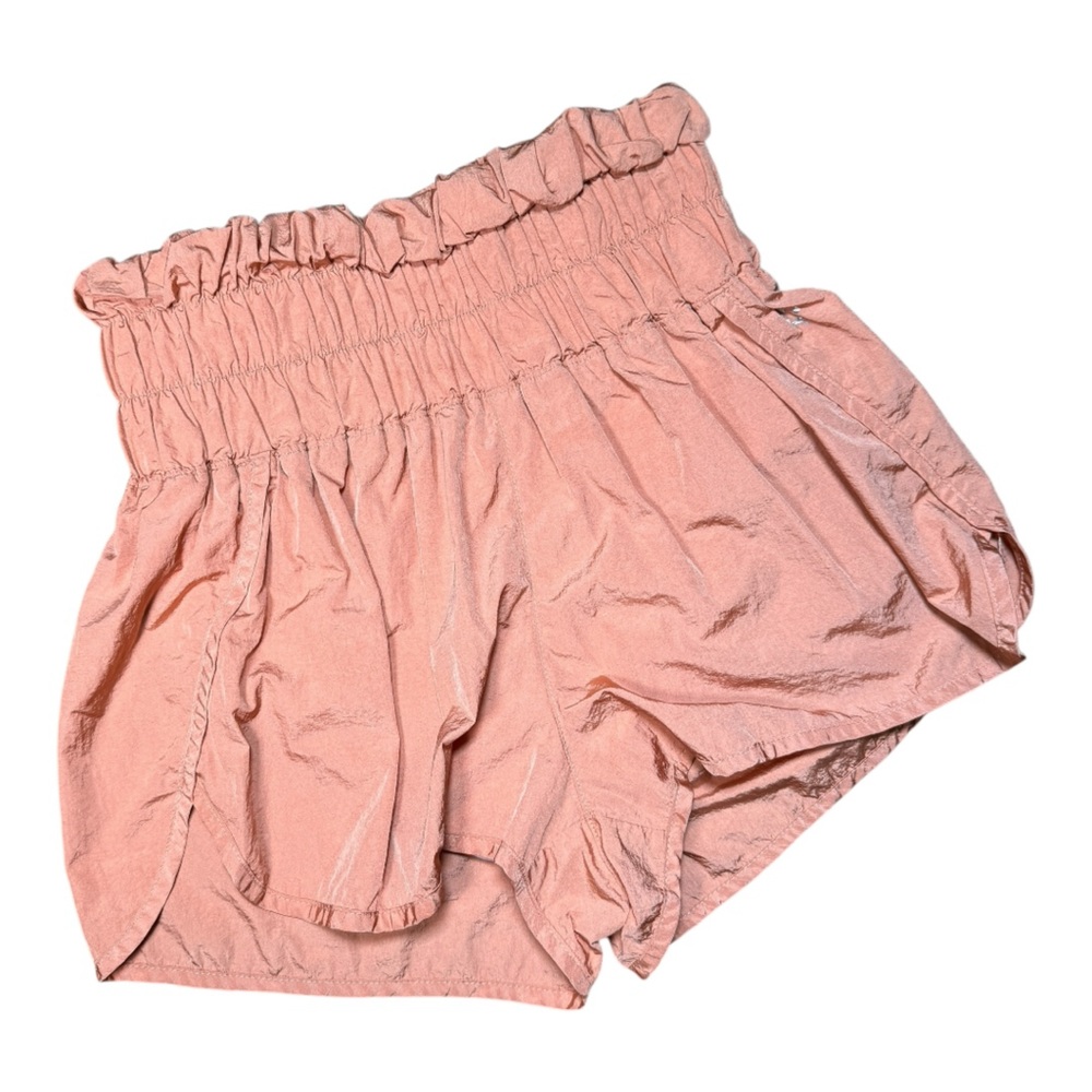 Women's Pink Ruffled Shorts